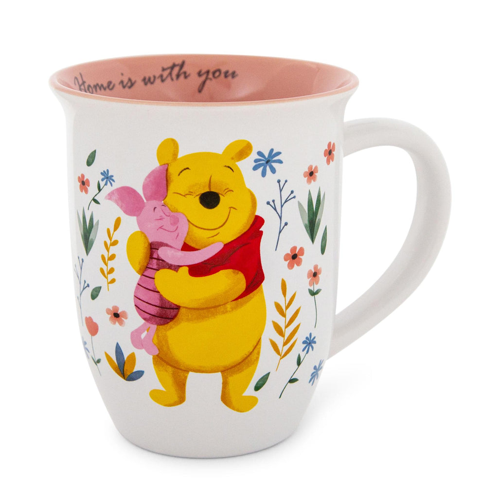 Disney Winnie the Pooh and Piglet "Home Is With You" Wide Rim Ceramic Mug