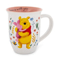 Disney Winnie the Pooh and Piglet "Home Is With You" Wide Rim Ceramic Mug