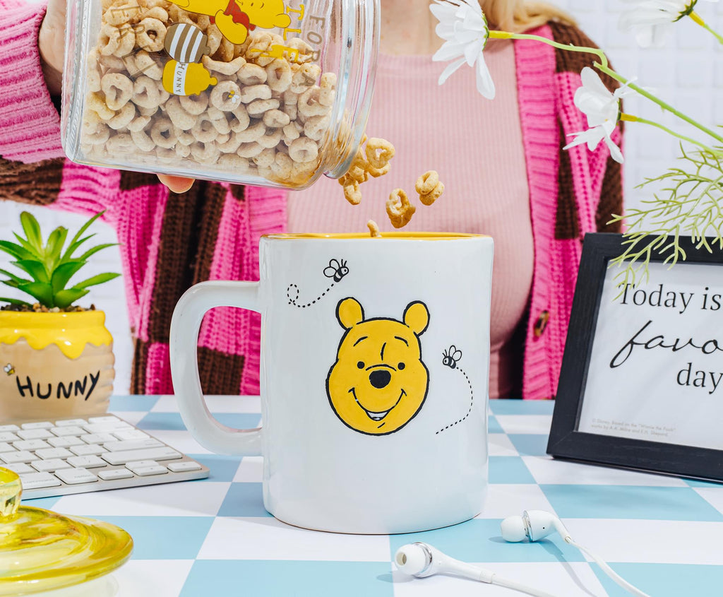 Disney Winnie the Pooh Ceramic Pottery Mug | Holds 25 Ounces