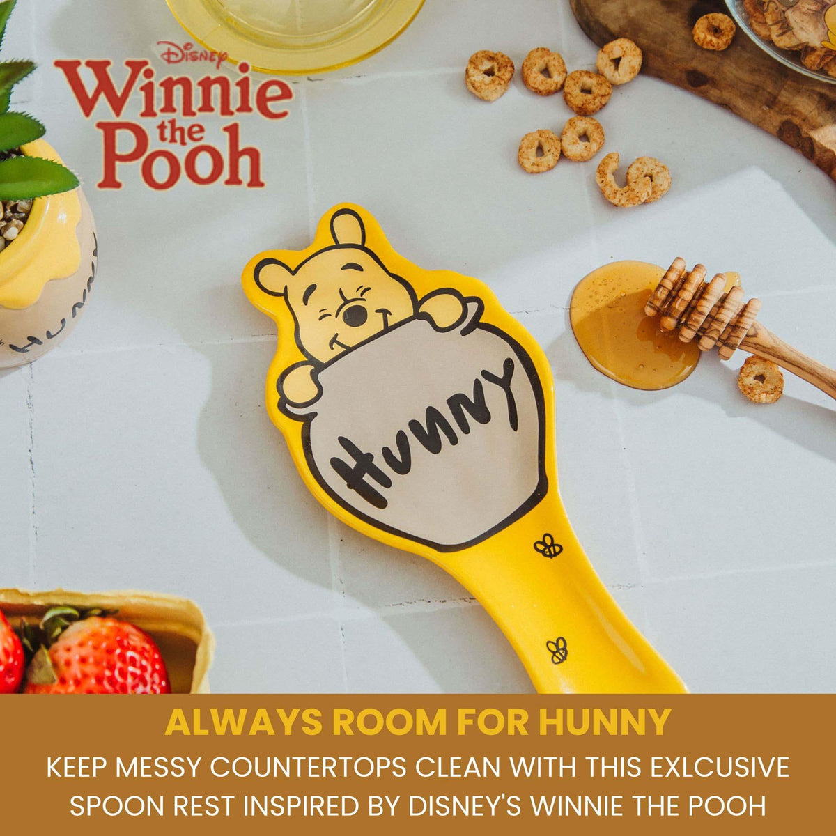 Disney Winnie The Pooh Hunny Ceramic Spoon Rest Holder