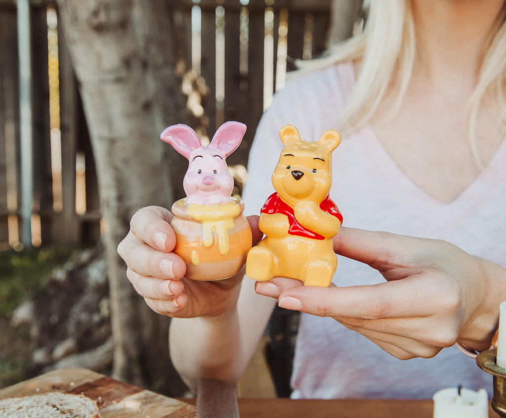 Disney Winnie The Pooh And Piglet Salt and Pepper Shakers | Set of 2