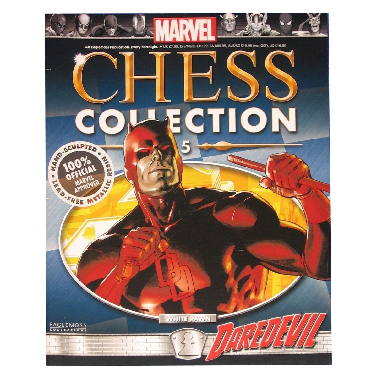Marvel Chess Collection #5 Daredevil (Pawn) | Magazine Only