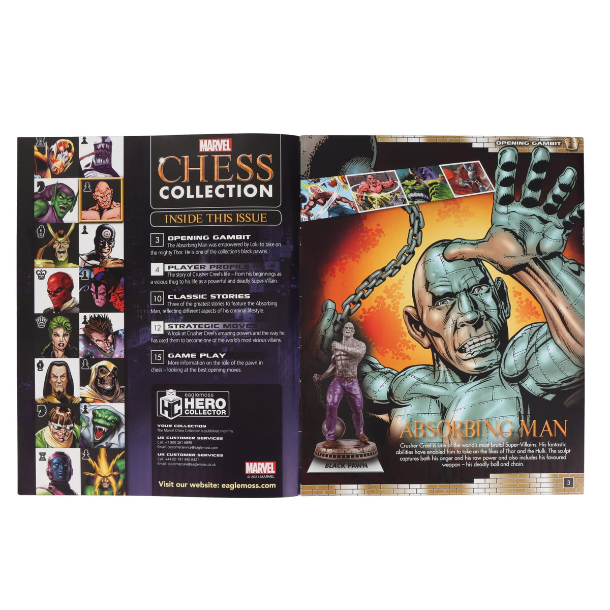 Marvel Chess Collection #15 Absorbing Man (Pawn) | Magazine Only