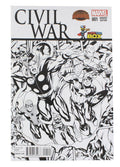 Marvel Comics Civil War #1 Comic Con Box B&W Cover