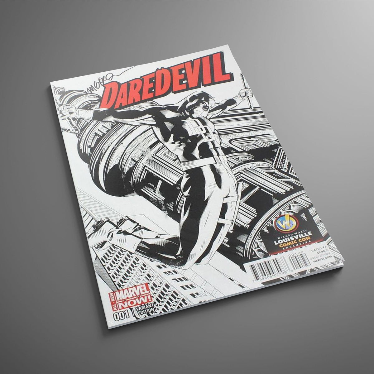 Marvel Comics Daredevil #1 | Louisville Comic Con B&W Cover | AUTOGRAPHED - Michael Golden