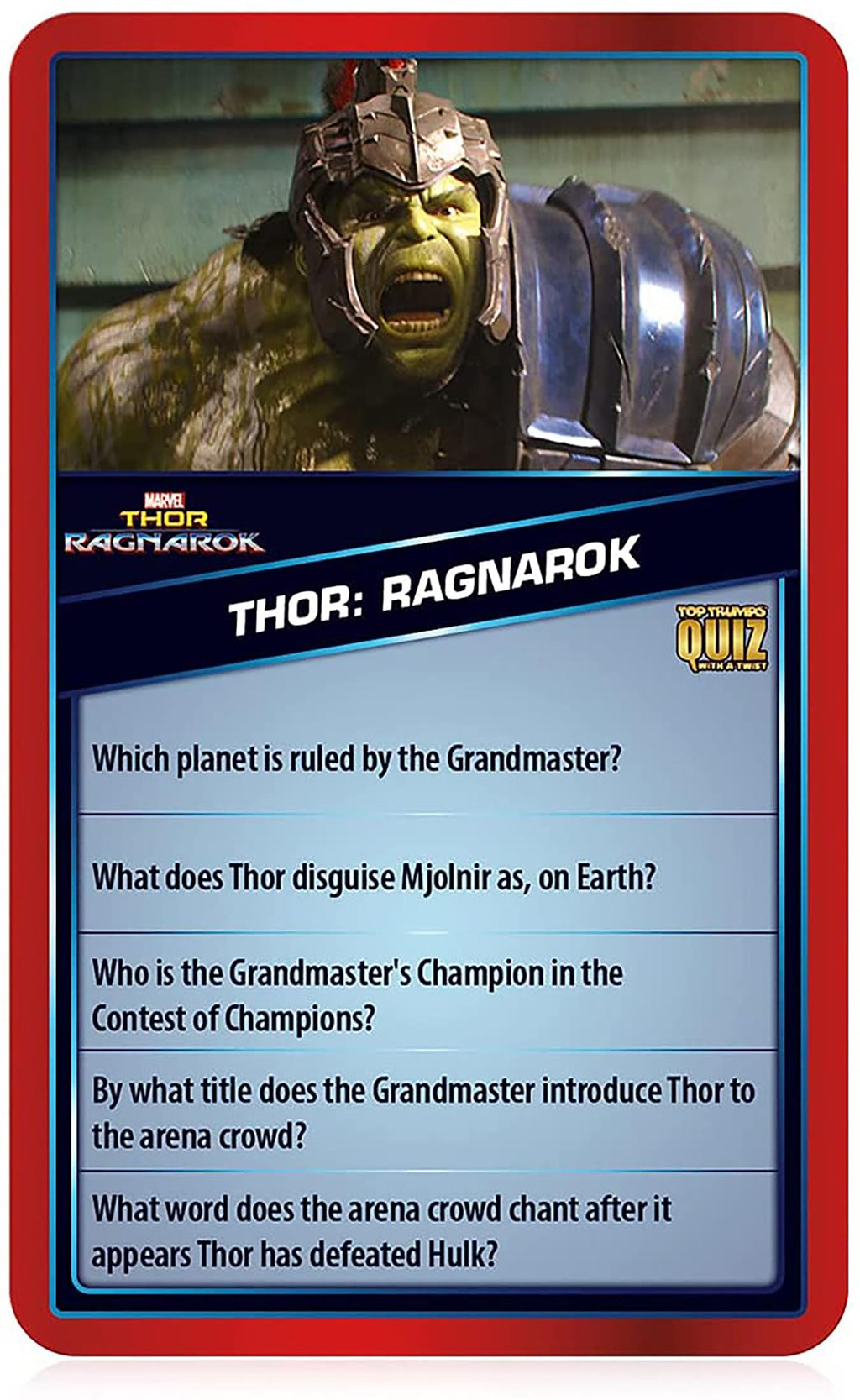 Marvel Cinematic Universe Top Trumps Card Game