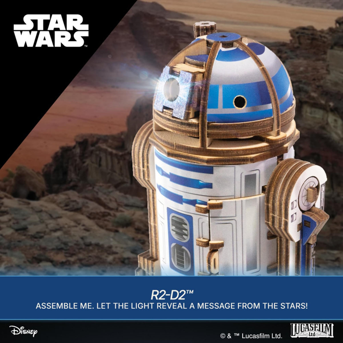 Star Wars R2-D2 3D Wooden Puzzle Mechanical Model Kit