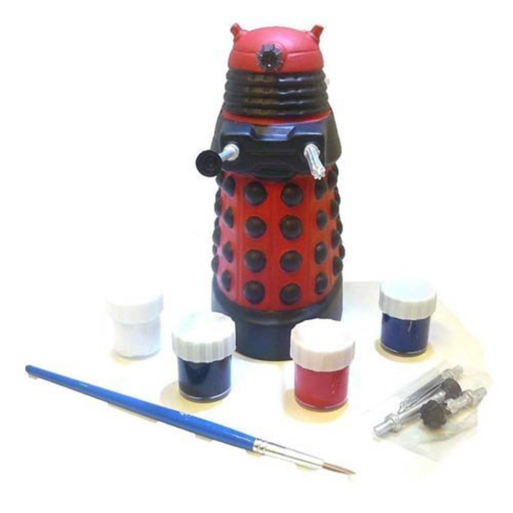 Doctor Who Paint Your Own Ceramic Bank Set of 2 with TARDIS and Dalek