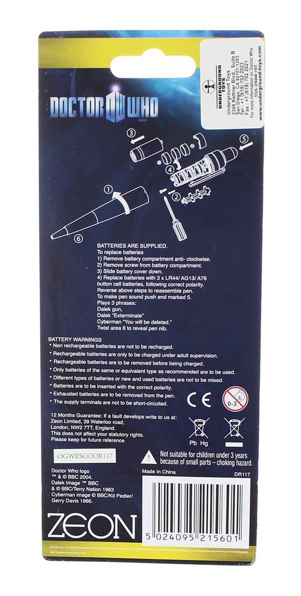 Doctor Who Dalek and Cyberman Talking Pen