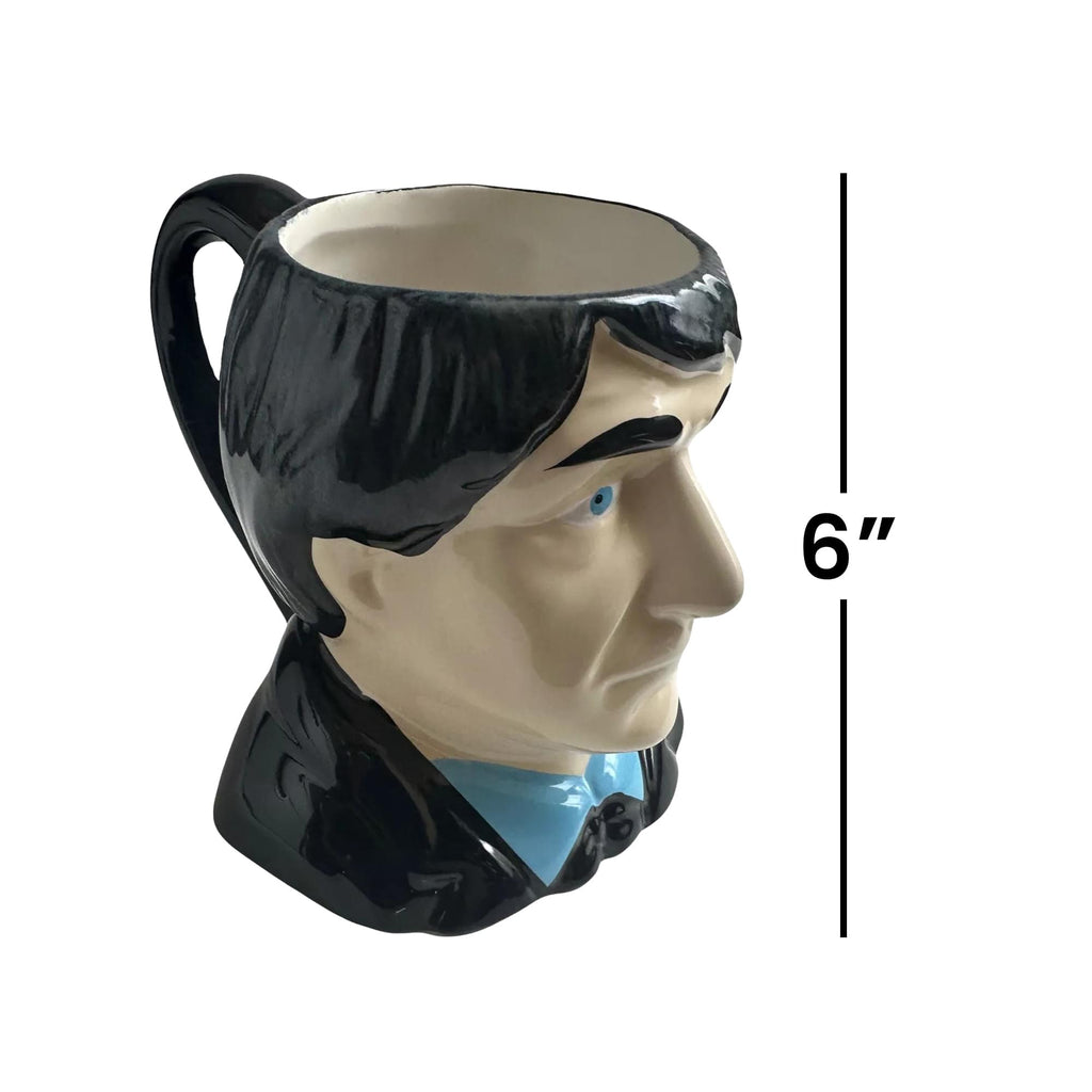 Doctor Who 2nd Doctor Patrick Troughton Ceramic 3D Toby Jug Mug