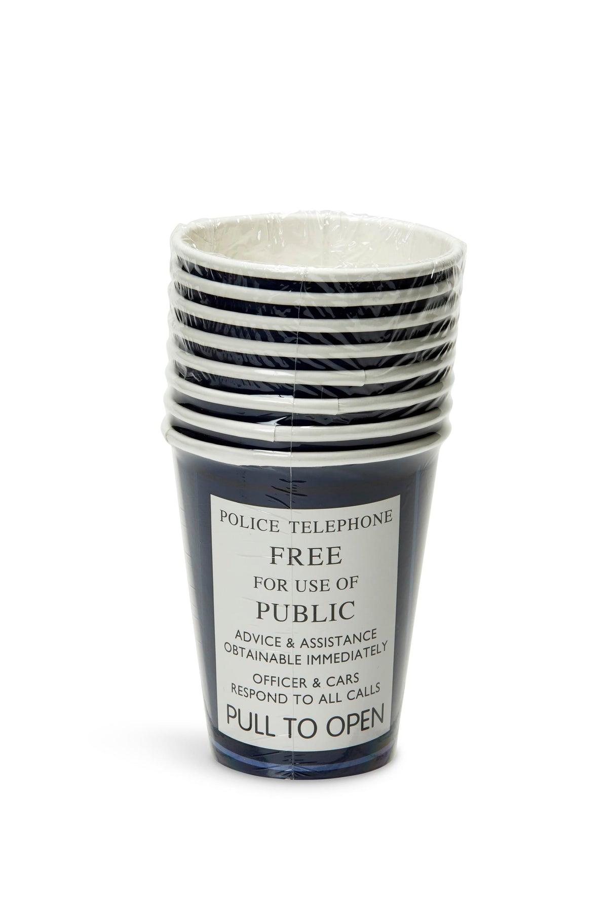 Doctor Who 9oz TARDIS Paper Cups, Set of 8