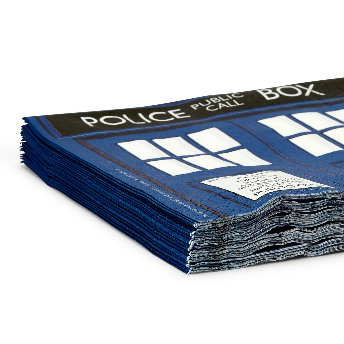 Doctor Who 6.5" TARDIS Paper Napkins, Set of 20