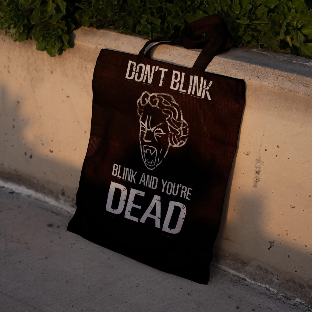 Doctor Who Large Tote Bag: Don’t Blink/ Blink And You're Dead