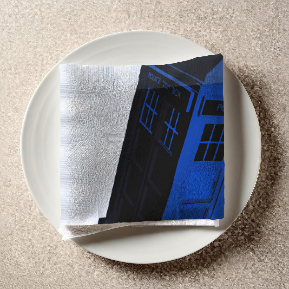 Doctor Who Iconic Color TARDIS Napkin Set of 20