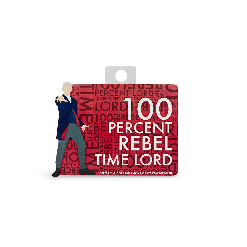Doctor Who Sticker "100% Rebel Time Lord"
