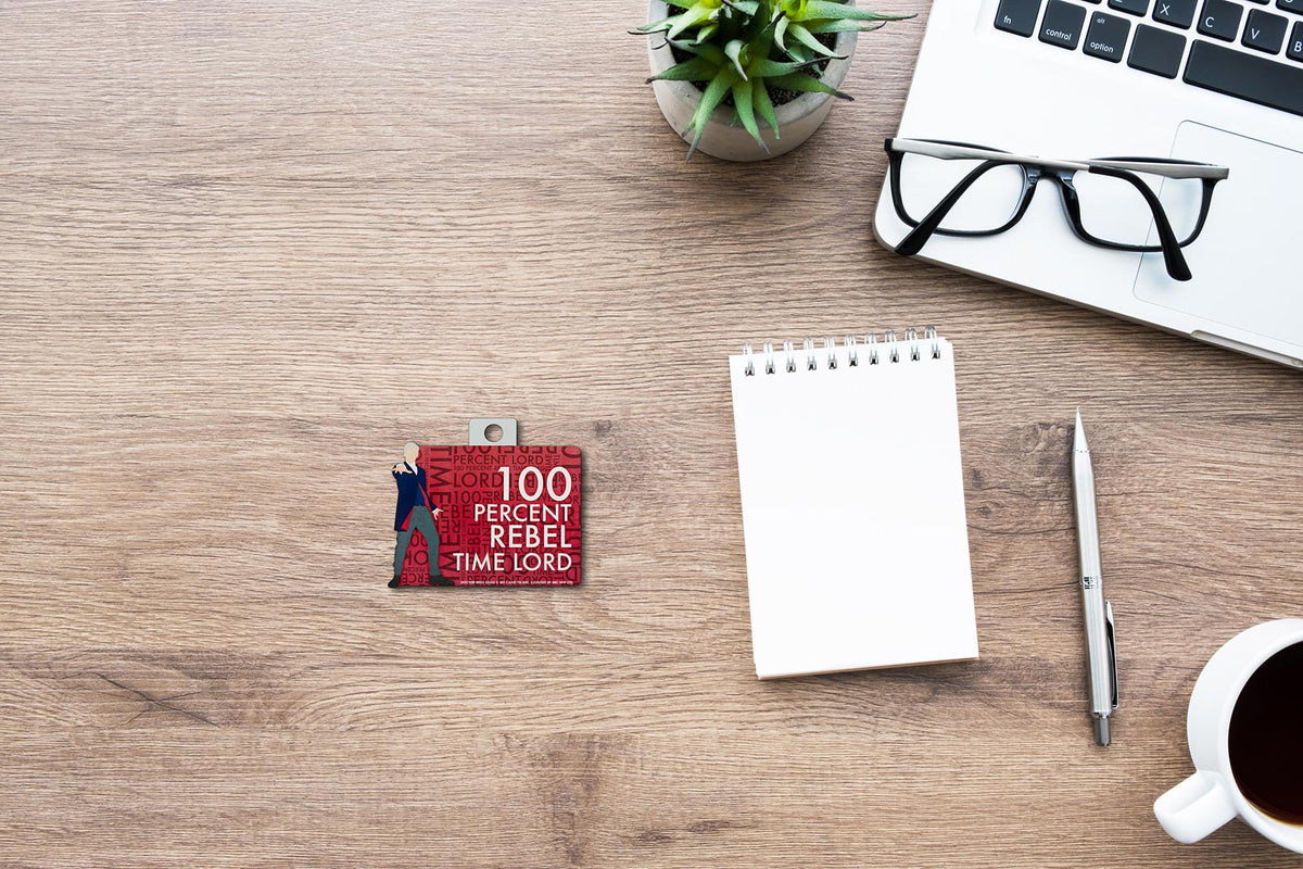 Doctor Who Sticker "100% Rebel Time Lord"