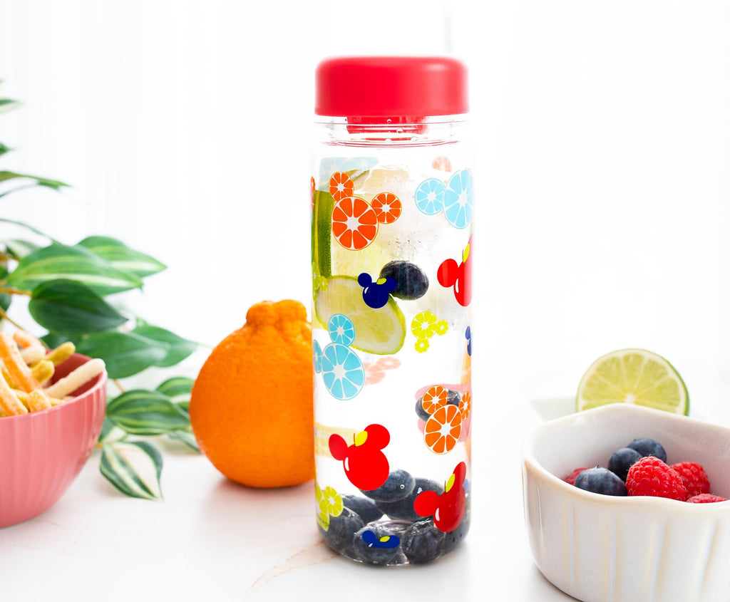 Disney Mickey Mouse Fruit Icons Water Bottle | Holds 17 Ounces