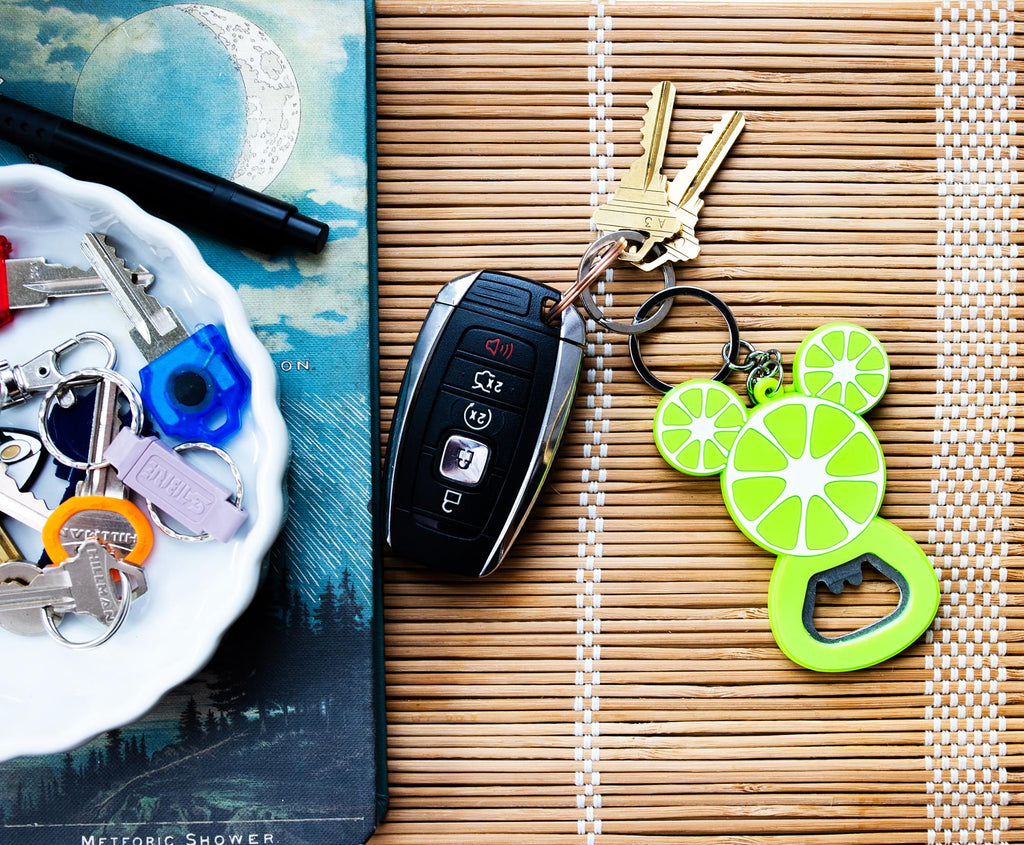 Disney Mickey Mouse Fruit Bottle Opener Keychain