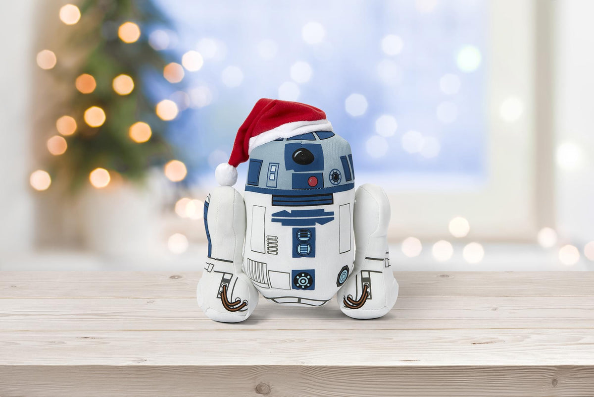 Stuffed Star Wars Plush Toy - 9" Talking Santa R2D2 Doll