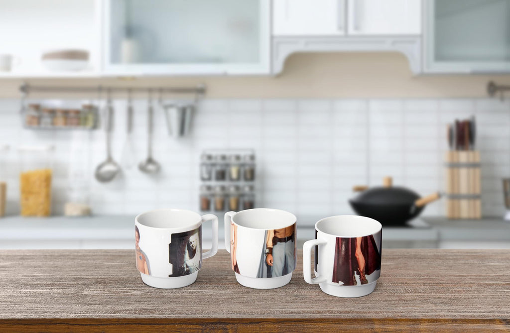 Star Wars 11-Oz Stacking Mugs - Princess Leia, Han Solo in Carbonite, and Lando