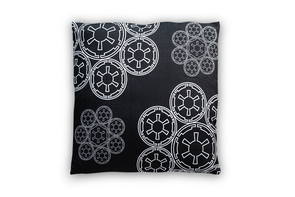 Star Wars Throw Pillow | Empire Imperial Symbol Cluster Design | 20 x 20 Inches