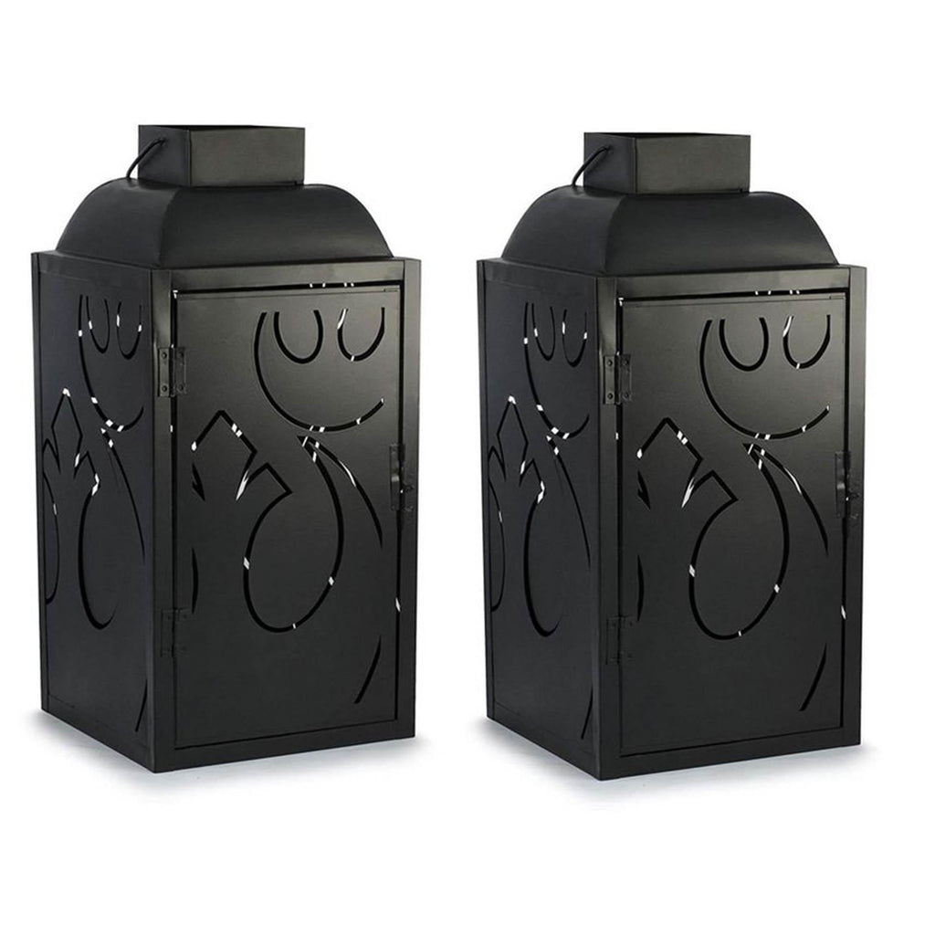 Star Wars Black Stamped Lantern | Rebel Insignia | 14 Inches | Set of 2