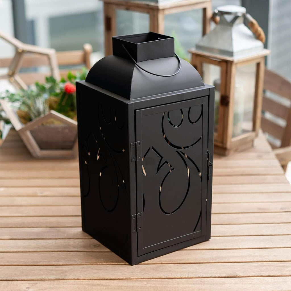 Star Wars Black Stamped Lantern | Rebel Insignia | 14 Inches | Set of 2