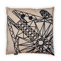 Star Wars Large Throw Pillow | Millennium Falcon Pattern | 25 x 25 Inches