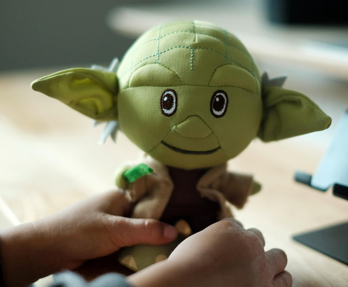 Star Wars Yoda Stylized Plush Character And Enamel Pin | Measures 7 Inches Tall