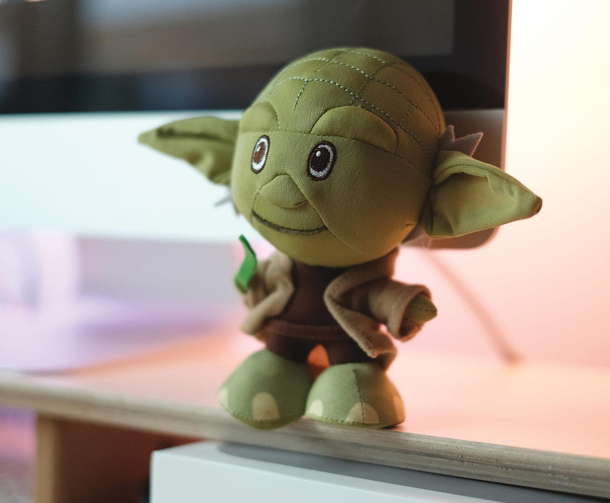 Star Wars Yoda Stylized Plush Character And Enamel Pin | Measures 7 Inches Tall