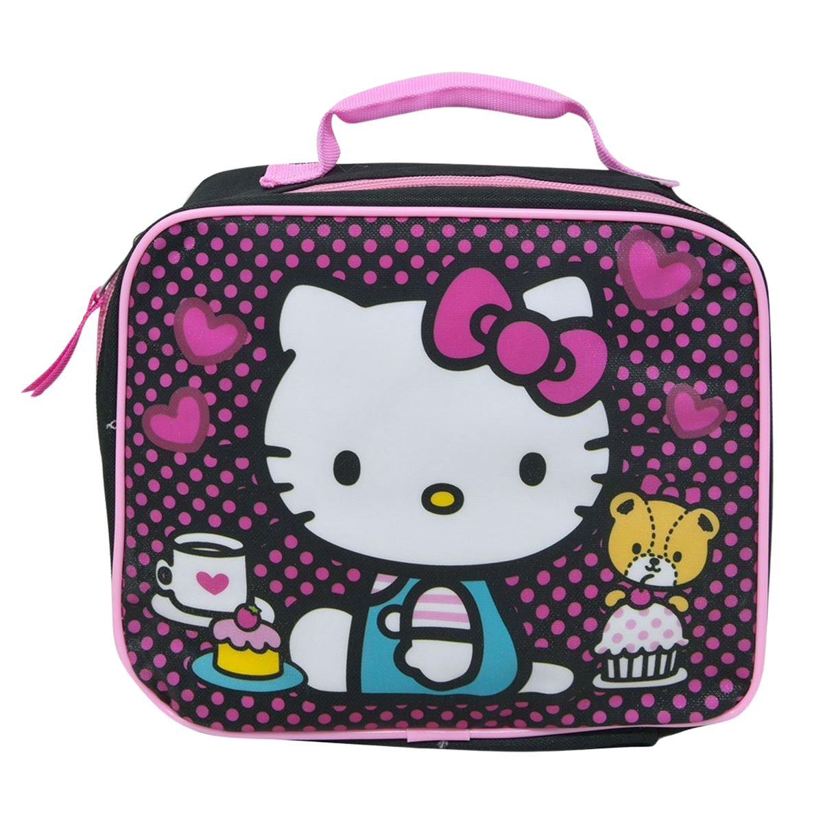 Sanrio Hello Kitty Polka-Dot Lunchbox | 9 x 3 x 8 Inches