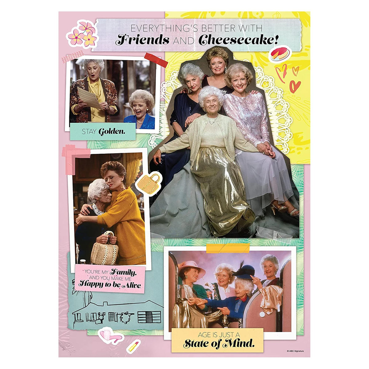 The Golden Girls Scrapbook 1000 Piece Jigsaw Puzzle
