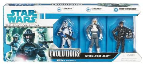 Star Wars Evolutions Pack Imperial Pilots: Epii, Epiii, Imperial Biggs